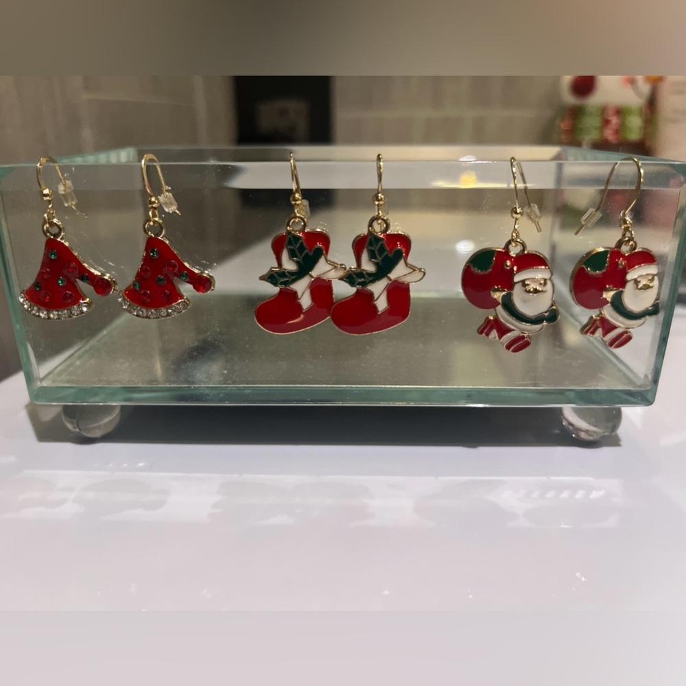 Festive Holiday Earrings Set